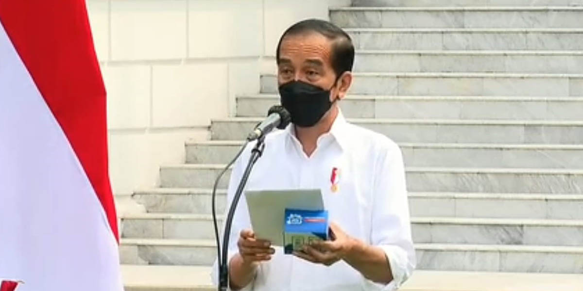 Presiden RI, Joko Widodo. Foto: Tangkap layar Peluncuran Paket Obat Isoman Gratis